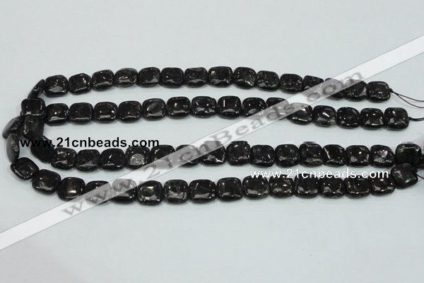 CLB306 15.5 inches 12*12mm square black labradorite gemstone beads