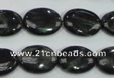 CLB312 15.5 inches 13*18mm oval black labradorite gemstone beads