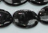 CLB313 15.5 inches 22*30mm oval black labradorite gemstone beads