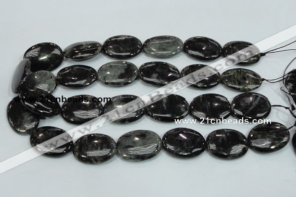 CLB313 15.5 inches 22*30mm oval black labradorite gemstone beads