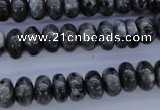 CLB328 15.5 inches 5*10mm rondelle black labradorite beads