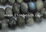 CLB33 15.5 inches 11*16mm faceted rondelle labradorite gemstone beads