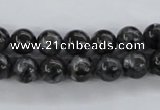 CLB352 15.5 inches 8mm round black labradorite beads wholesale