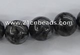 CLB356 15.5 inches 16mm round black labradorite beads wholesale