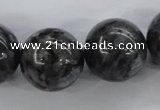 CLB358 15.5 inches 20mm round black labradorite beads wholesale