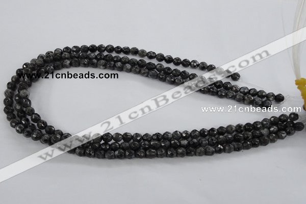 CLB359 15.5 inches 4mm faceted round black labradorite beads wholesale