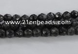 CLB360 15.5 inches 6mm faceted round black labradorite beads wholesale