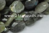 CLB43 15.5 inches 14*18mm faceted oval labradorite gemstone beads