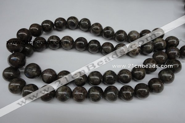 CLB436 15.5 inches 16mm round grey labradorite beads wholesale