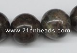 CLB438 15.5 inches 20mm round grey labradorite beads wholesale