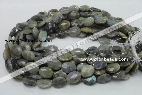 CLB44 15.5 inches 15*20mm faceted oval labradorite gemstone beads