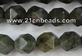 CLB453 15 inches 10mm faceted nuggets labradorite gemstone beads