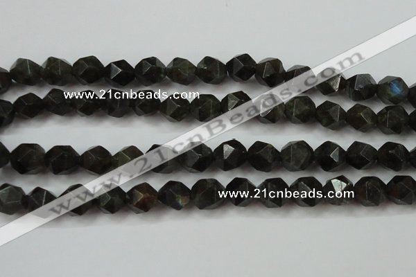 CLB454 15 inches 12mm faceted nuggets labradorite gemstone beads