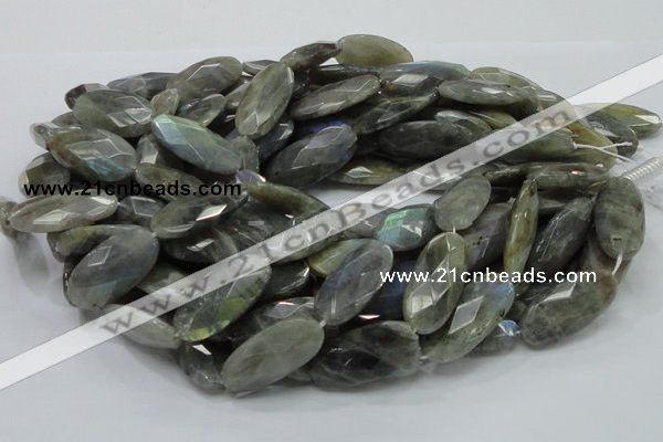 CLB47 15.5 inches 15*30mm faceted oval labradorite gemstone beads