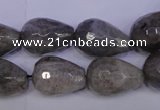 CLB506 15.5 inches 15*20mm faceted teardrop labradorite beads