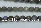 CLB512 15.5 inches 8mm faceted round labradorite gemstone beads