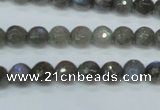 CLB512 15.5 inches 8mm faceted round labradorite gemstone beads