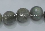 CLB52 15.5 inches 16mm faceted round labradorite gemstone beads