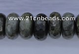 CLB58 15.5 inches 10*20mm faceted rondelle labradorite beads