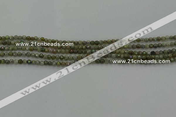 CLB609 15.5 inches 3mm faceted round AB-color labradorite beads