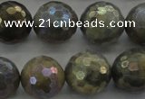 CLB616 15.5 inches 16mm faceted round AB-color labradorite beads