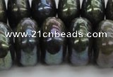 CLB622 15.5 inches 10*20mm rondelle AB-color labradorite beads