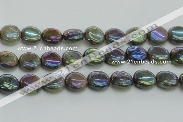 CLB639 15.5 inches 18mm flat round AB-color labradorite beads