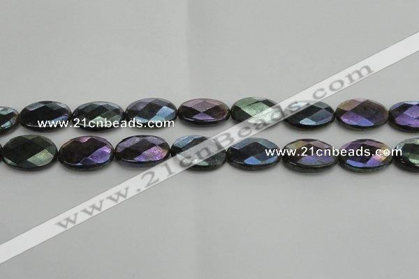 CLB659 15.5 inches 12*16mm faceted oval AB-color labradorite beads