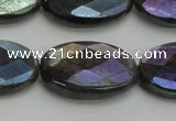 CLB660 15.5 inches 13*18mm faceted oval AB-color labradorite beads