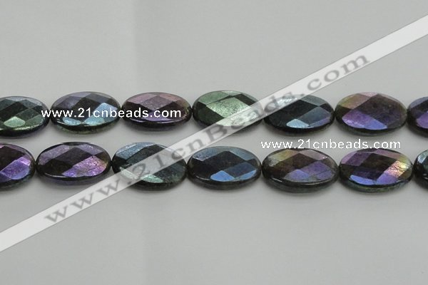 CLB663 15.5 inches 20*30mm faceted oval AB-color labradorite beads