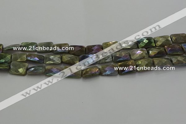 CLB697 15.5 inches 12*16mm faceted rectangle AB-color labradorite beads