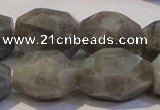 CLB703 15.5 inches 13*18mm - 16*22mm faceted nuggets labradorite beads