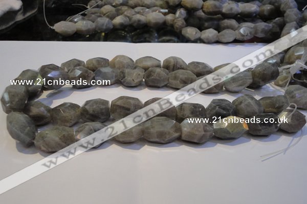 CLB703 15.5 inches 13*18mm - 16*22mm faceted nuggets labradorite beads