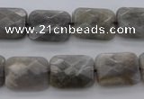 CLB749 15.5 inches 10*14mm faceted rectangle labradorite gemstone beads