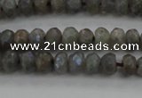 CLB756 15.5 inches 4*6mm faceted rondelle AB-color labradorite beads