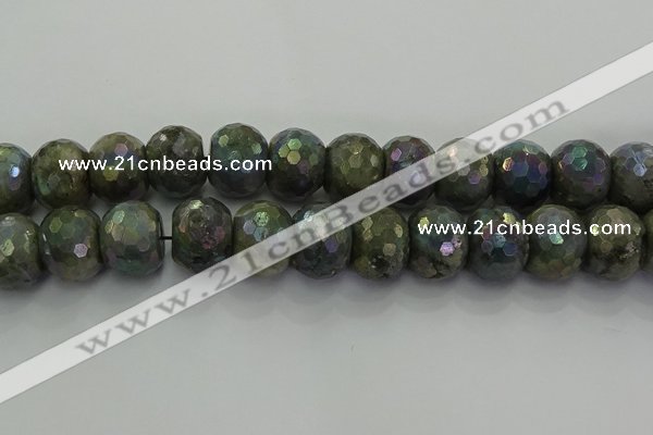 CLB764 15.5 inches 15*20mm faceted rondelle AB-color labradorite beads