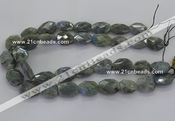 CLB769 15.5 inches 13*18mm - 18*25mm faceted freeform labradorite beads