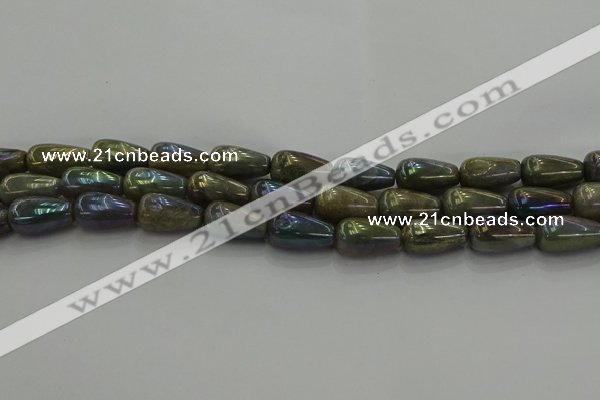 CLB780 15.5 inches 10*20mm teardrop AB-color labradorite beads