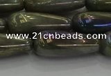 CLB781 15.5 inches 10*30mm teardrop AB-color labradorite beads