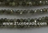 CLB794 15.5 inches 1.5*2.5mm faceted rondelle labradorite beads