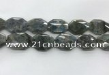 CLB799 25*30mm - 25*35mm faceted octagonal labradorite beads