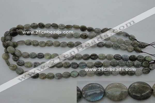 CLB80 15.5 inches 8*10mm oval labradorite beads wholesale