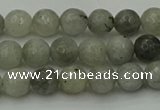 CLB860 15.5 inches 4mm faceted round AB grade labradorite beads