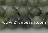 CLB863 15.5 inches 10mm faceted round AB grade labradorite beads