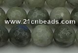 CLB864 15.5 inches 12mm faceted round AB grade labradorite beads