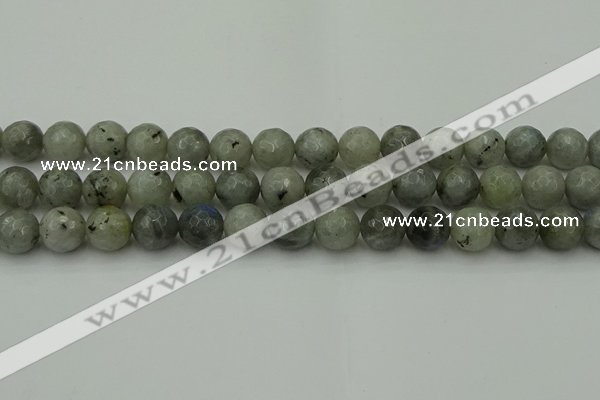 CLB864 15.5 inches 12mm faceted round AB grade labradorite beads