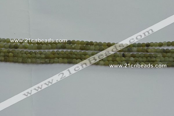 CLB870 15.5 inches 3mm round matte labradorite gemstone beads