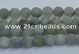 CLB871 15.5 inches 4mm round matte labradorite gemstone beads