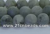 CLB874 15.5 inches 10mm round matte labradorite gemstone beads