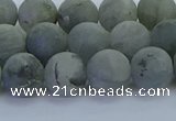 CLB874 15.5 inches 10mm round matte labradorite gemstone beads